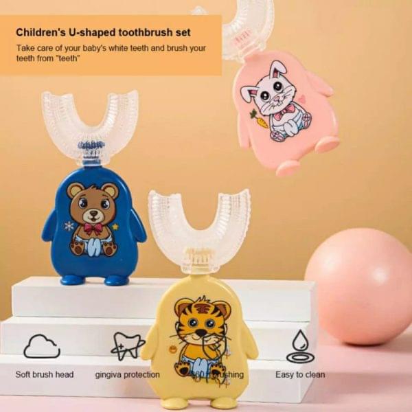 Manual Children U-shaped Toothbrush (random Color/shape)