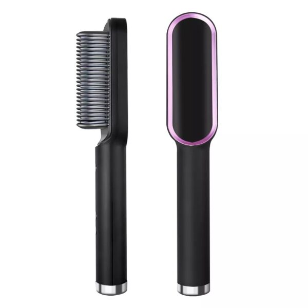 Brush Hair Curler & Straightener Styler For Women (random Color)