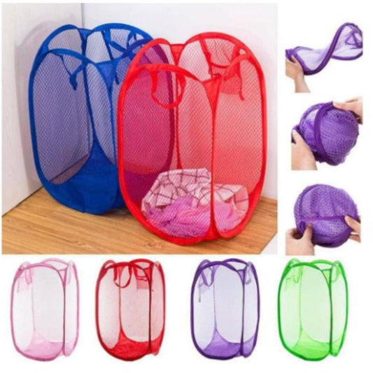Foldable Laundry Basket – Random Color