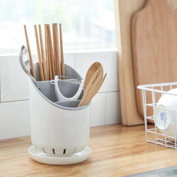 Kitchen Home Dry Cutlery Holder Strainer Drainer Spoon Fork Organizer Dryer Storage