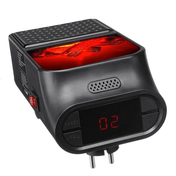 Mini Portable Electric Heater Fan Remote Control ( 900w )