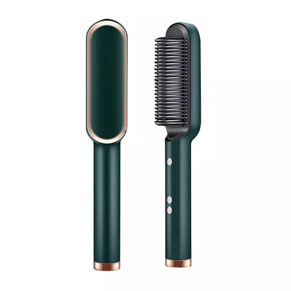 Brush Hair Curler & Straightener Styler For Women (random Color)