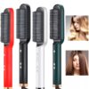 Brush Hair Curler & Straightener Styler For Women (random Color)