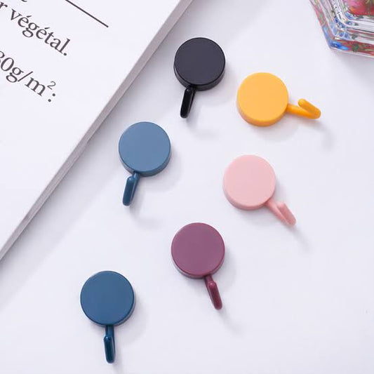 Pack Of 10 Sticky Hooks (random Color)
