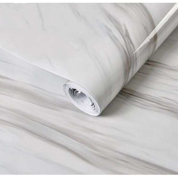 Pack Of 2 Wall Paper Waterproof Heat Resistant Self Adhesive Anti Oil Kitchen Wallpaper Marble Sheet For Kitchen (60x200cm)
