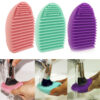 Pack Of 5 Silicone Makeup Brushes Cleaning Pad Mat Brush Washing Tools Cosmetic Eyebrow Brush Cleaner Tool