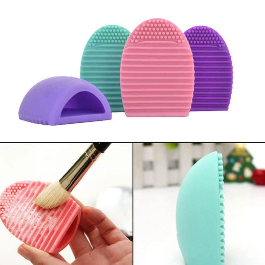 Pack Of 5 Silicone Makeup Brushes Cleaning Pad Mat Brush Washing Tools Cosmetic Eyebrow Brush Cleaner Tool